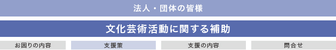 文化芸術活動に関する補助